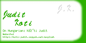 judit koti business card